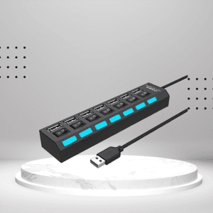 Hub Multiplicador Usb 7 Puertos Usb 2.0 C/ Switch Onoff