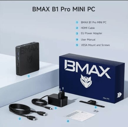 Mini Pc Bmax B1 Pro 8gb 128ssd Doble Monitor – Win 11 Pro - Imagen 3