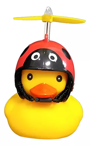 Patito Deco Auto Bicicleta Moto Casco Manubrio Con Luz - Imagen 3