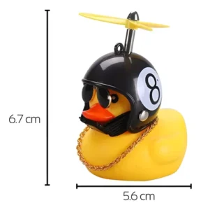 Patito Deco Auto Bicicleta Moto Casco Manubrio Con Luz