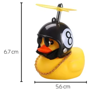 Patito Deco Auto Bicicleta Moto Casco Manubrio Con Luz