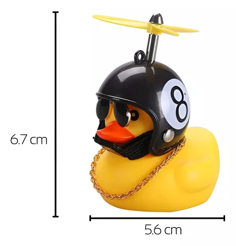 Patito Deco Auto Bicicleta Moto Casco Manubrio Con Luz