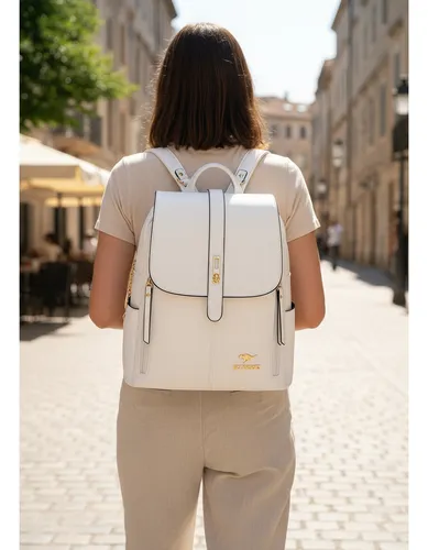 Mochila Eco Cuero Mujer | Diseño Moderno y Funcional - Imagen 4