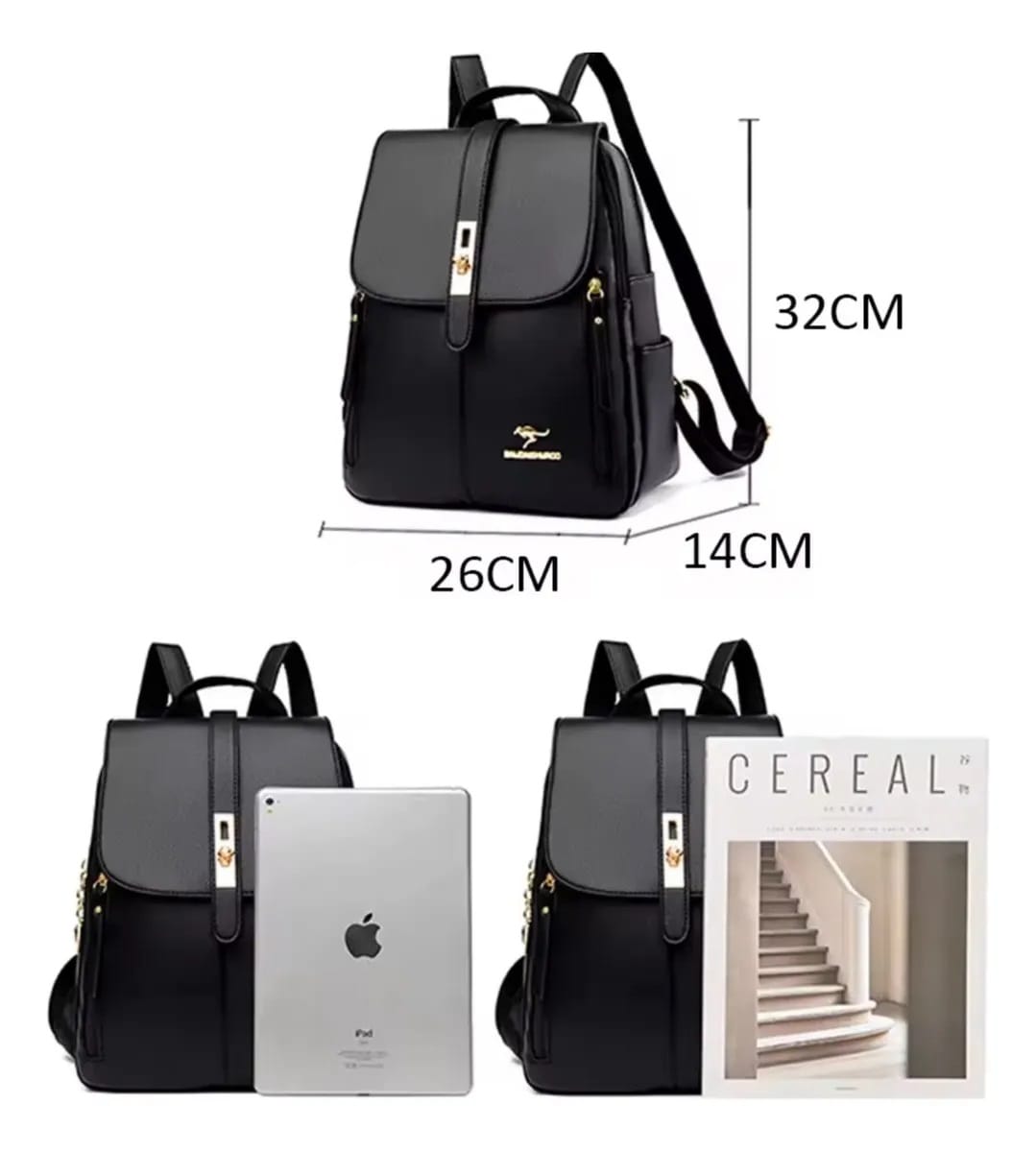 Mochila Eco Cuero Mujer | Diseño Moderno y Funcional - Imagen 5