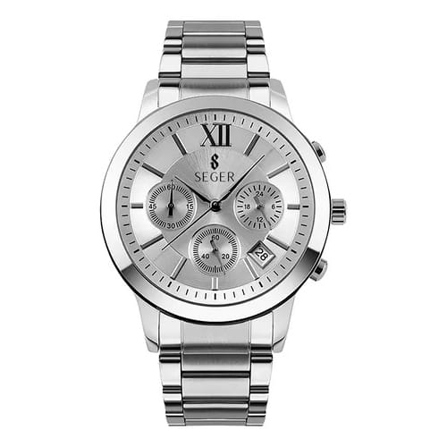 Reloj Seger plateado clásico