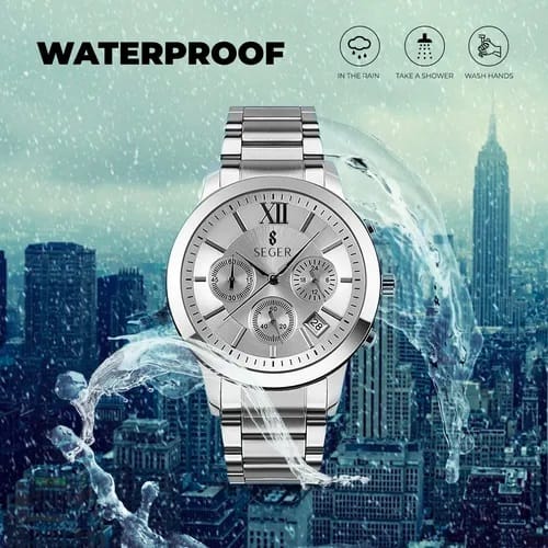 Reloj Seger plateado clásico - Imagen 5