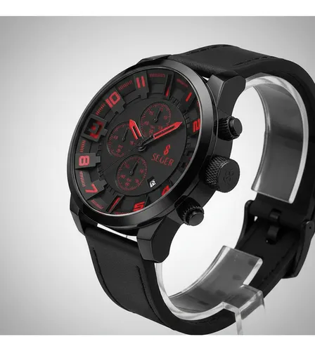 Reloj Deportivo Seger  Analogico Fecha Cronometro - Imagen 2