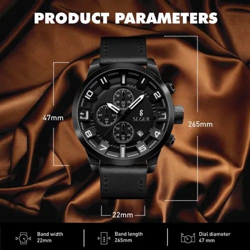 Reloj Deportivo Seger  Analogico Fecha Cronometro - Imagen 8
