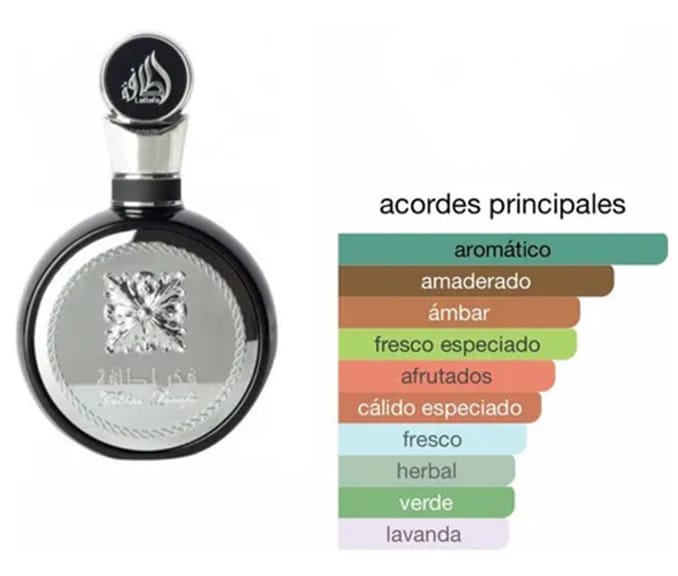 Perfume Lattafa Fakhar Men Black 100ml Eau de Parfum Masculino - Imagen 3